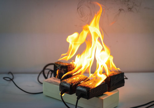 Never Use Water on an Electrical Fire